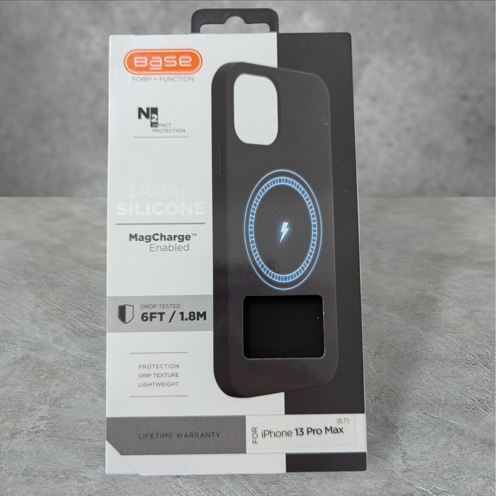 Y6. Base Liquid Silicone Case Apple iPhone 13 Pro Max‎ In Black